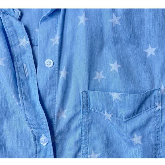 Rails Ingrid Button Down Shirt Top Light Vintage Stars – Size Small – Sold Out - Picture 11 of 16